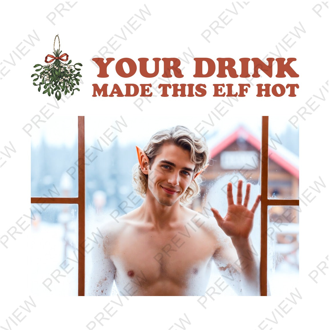 Elf At The Window (Smiling Warmth)